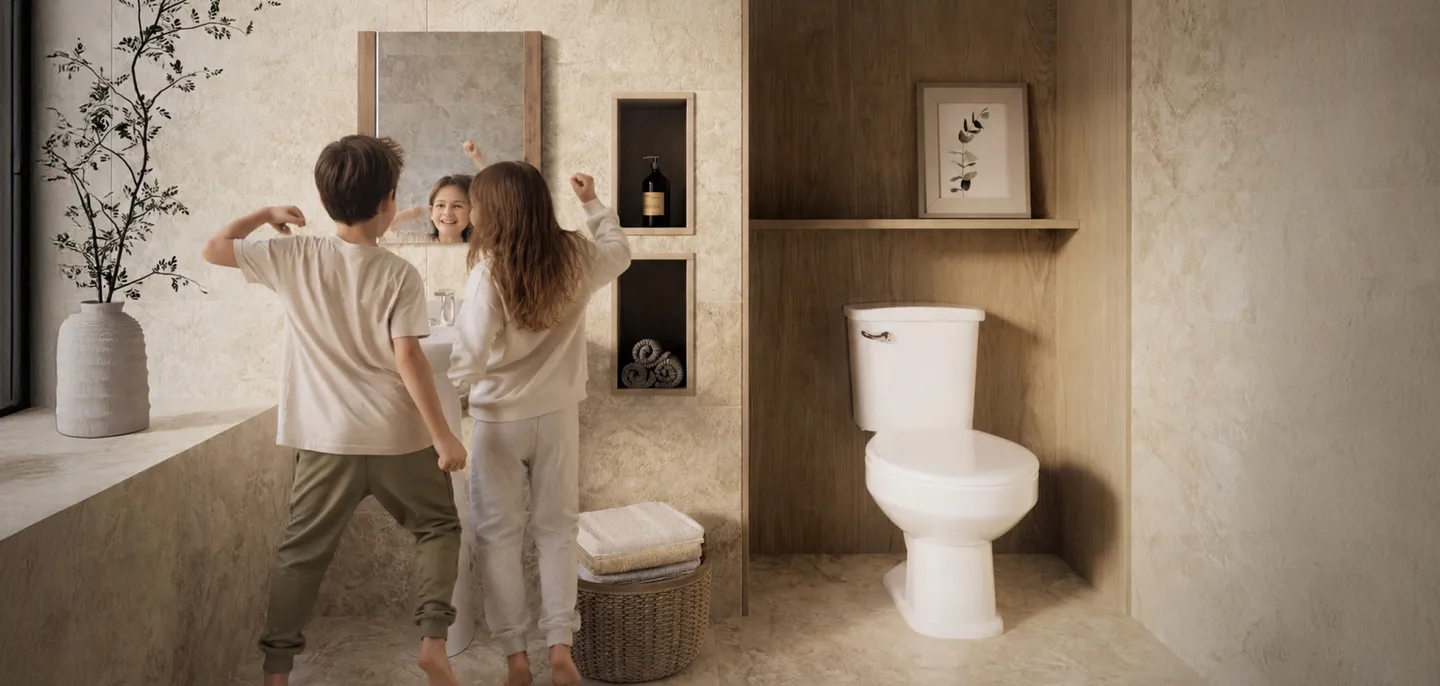 El baño que se queda contigo.